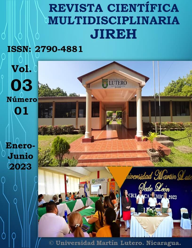 Portada Revista Jireh Volumen 3 Número 1 2023